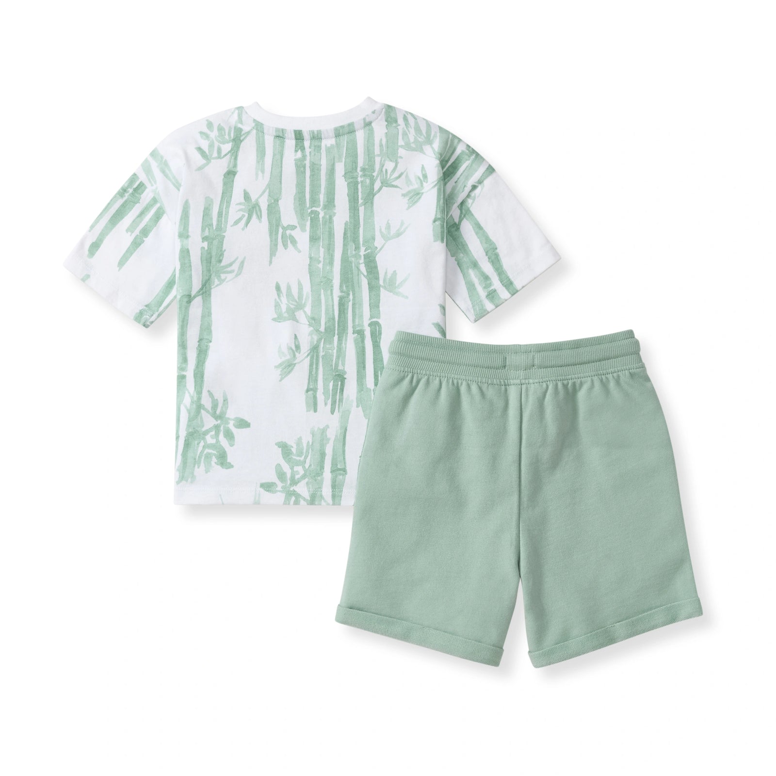 Bamboo Forest Tee & Shorts Set Back