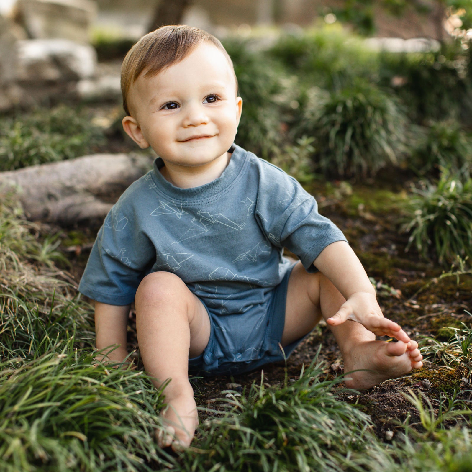 Product Image 1 of Origami Dinos Boy Tee & Shorts Set