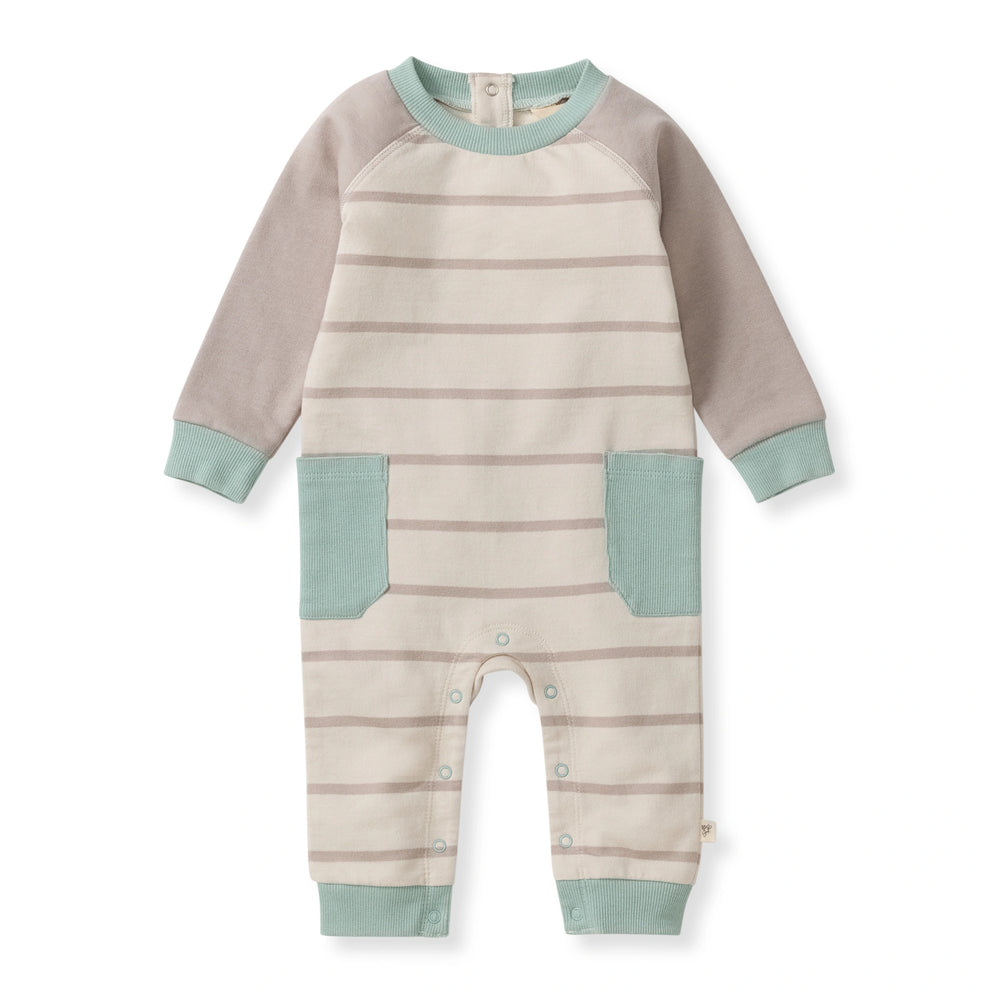 Basic Stripe Baby Boy Jumpsuit