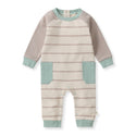Basic Stripe Baby Boy Jumpsuit