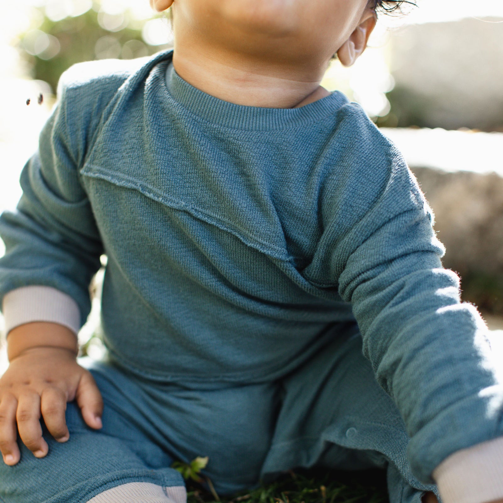 Product Image 1 of Textured Knit Baby Boy Jumpsuit