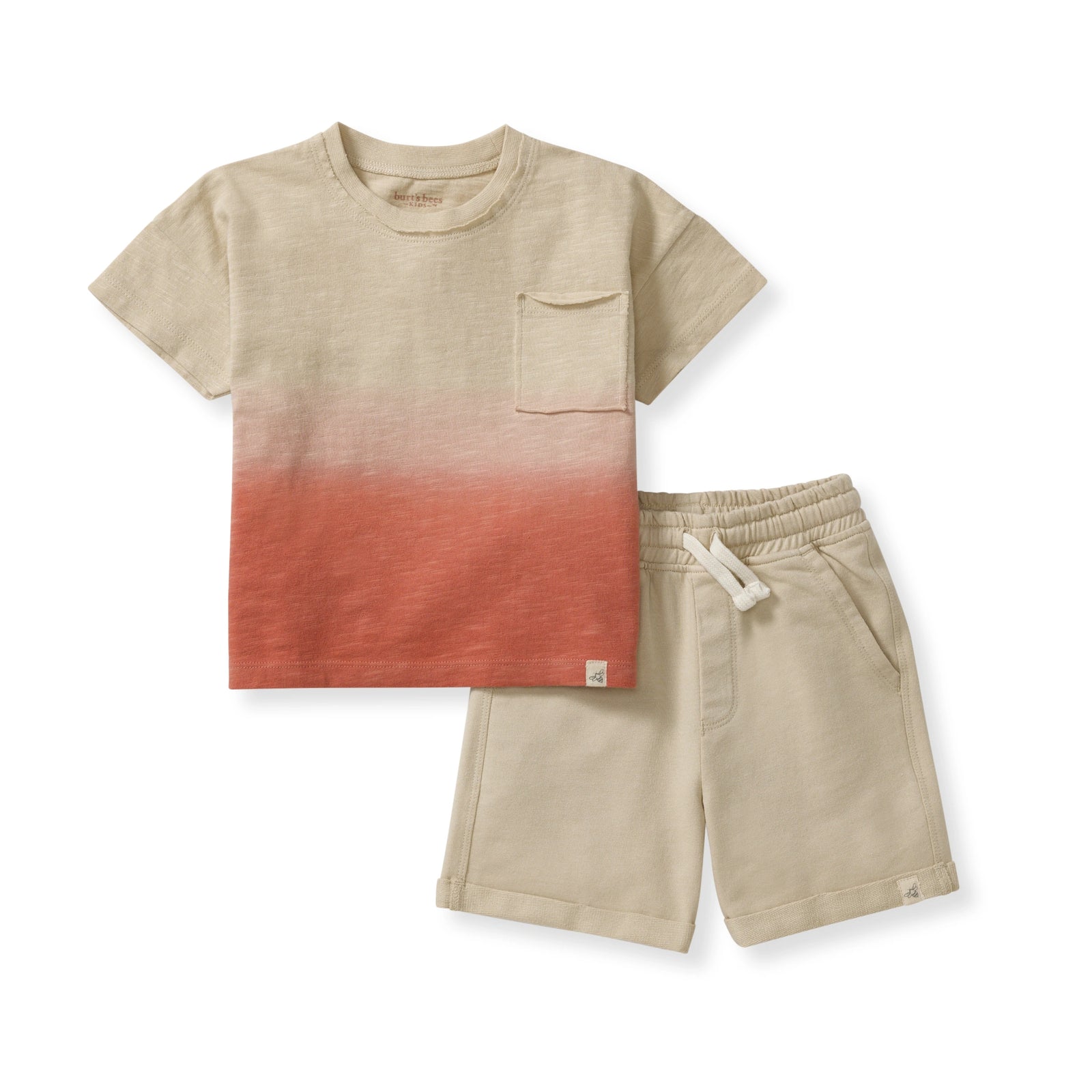 Dip Dye Boy Pocket Tee & Shorts Set