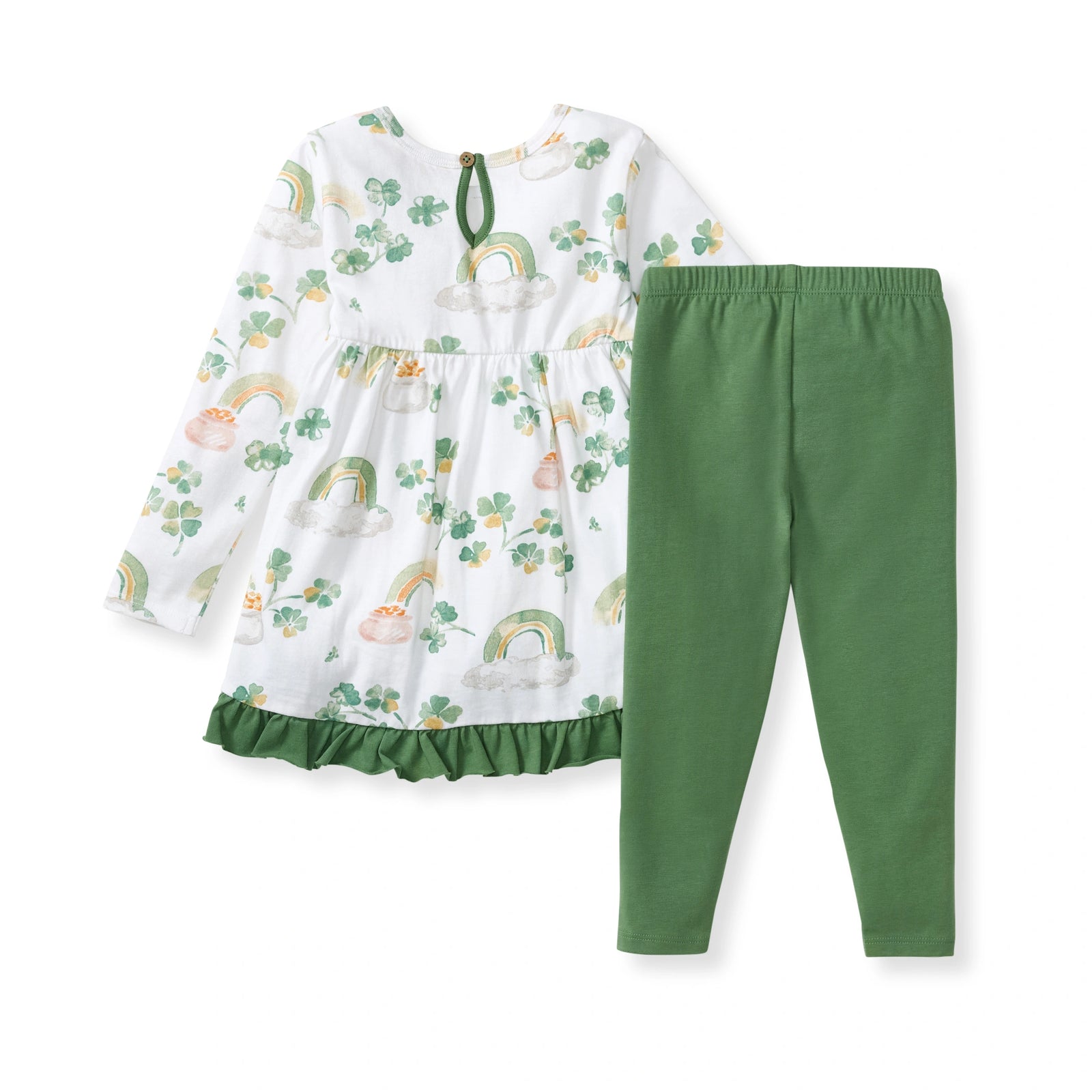 Lucky Rainbows Tunic & Pants Set Back
