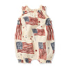 American Flag Baby Girl Bubble Romper