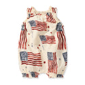 American Flag Baby Girl Bubble Romper