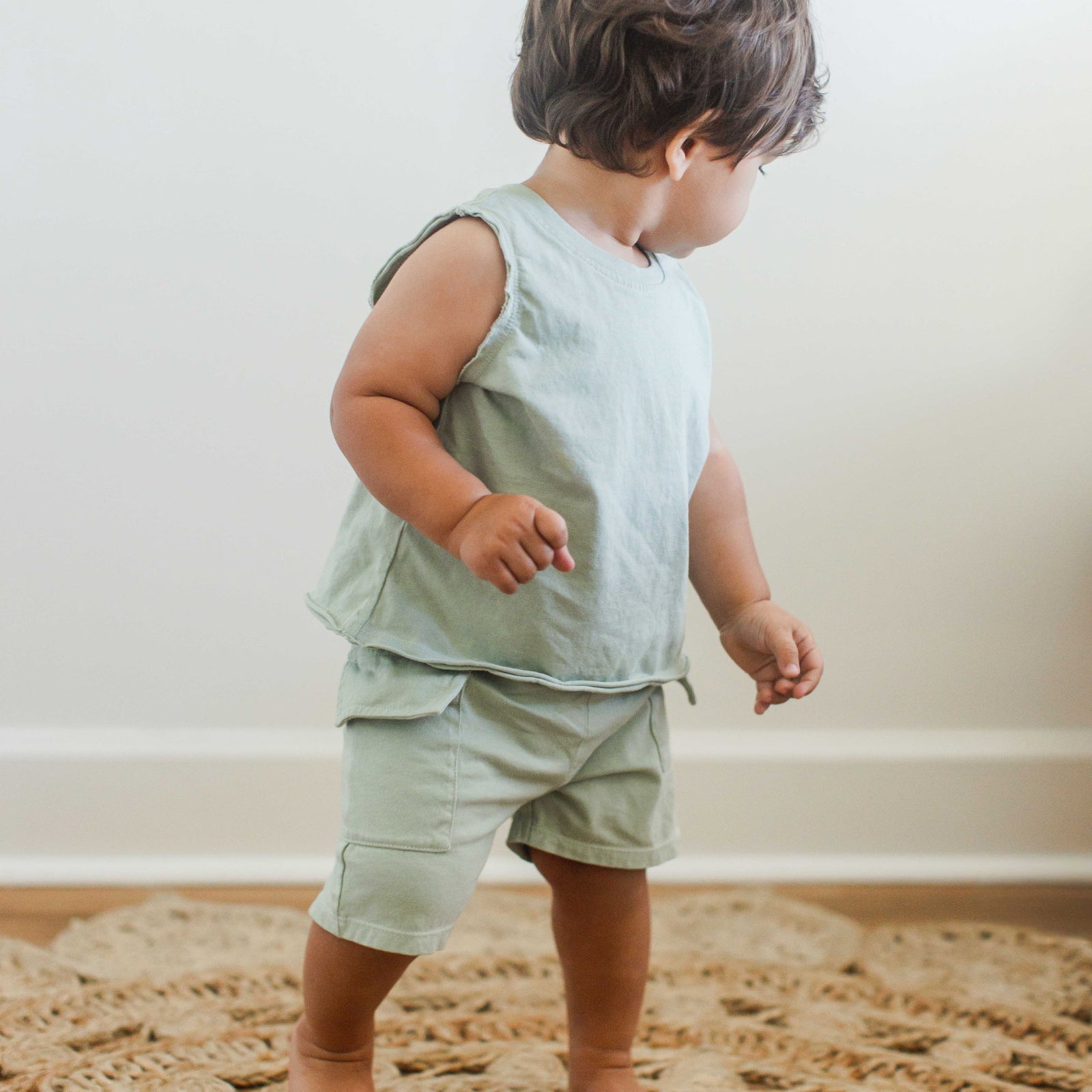Product Image 1 of Acid Wash Boy Tee & Shorts Set