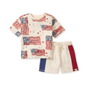 American Flag Boy Tee & Shorts Set