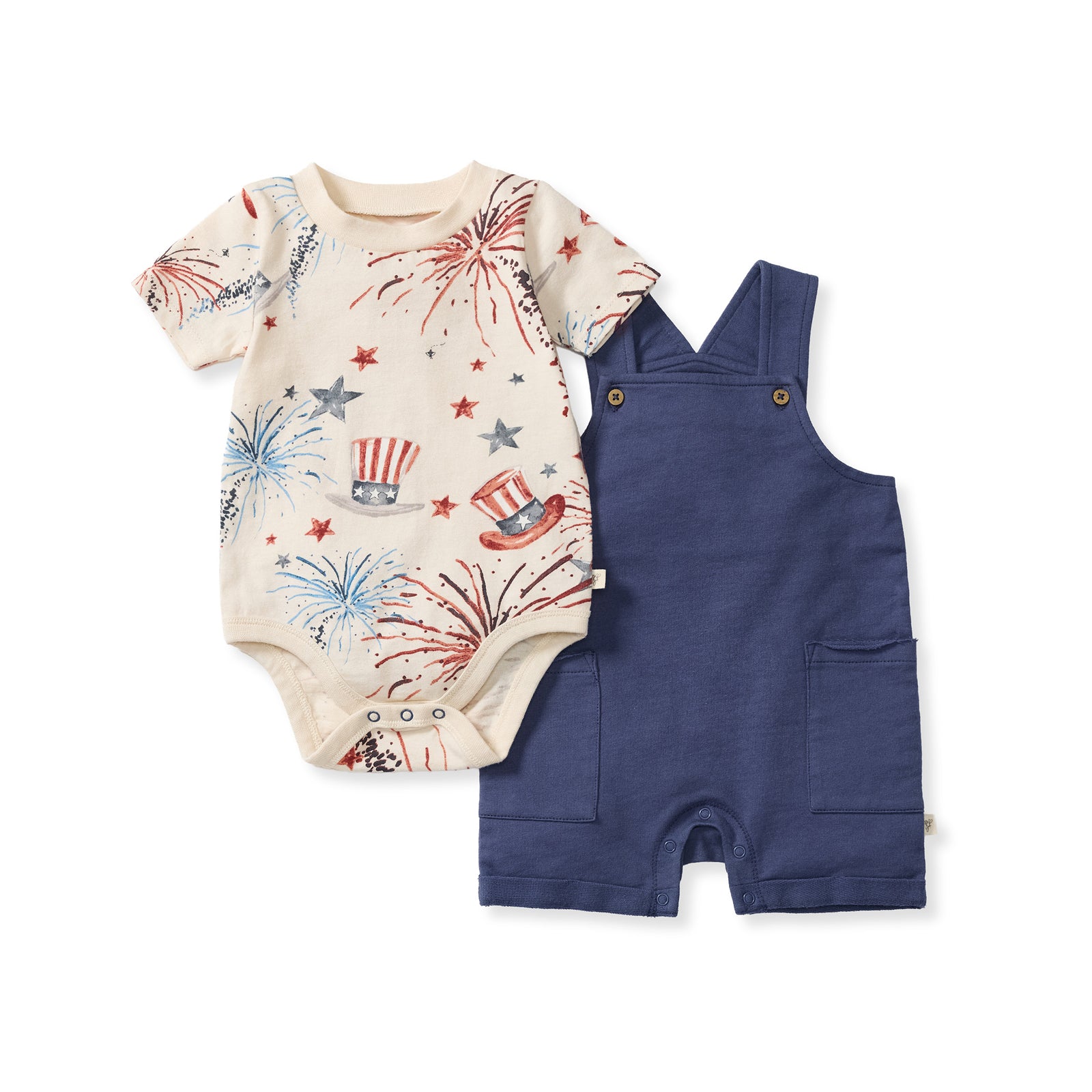 Uncle Sam Baby Boy Romper & Bodysuit Set