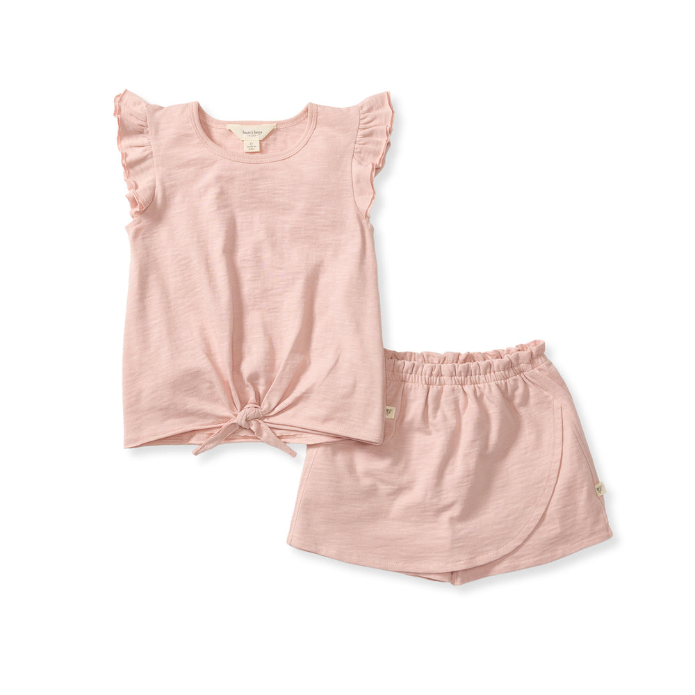 Organic Girl Slub Tee & Shorts Set