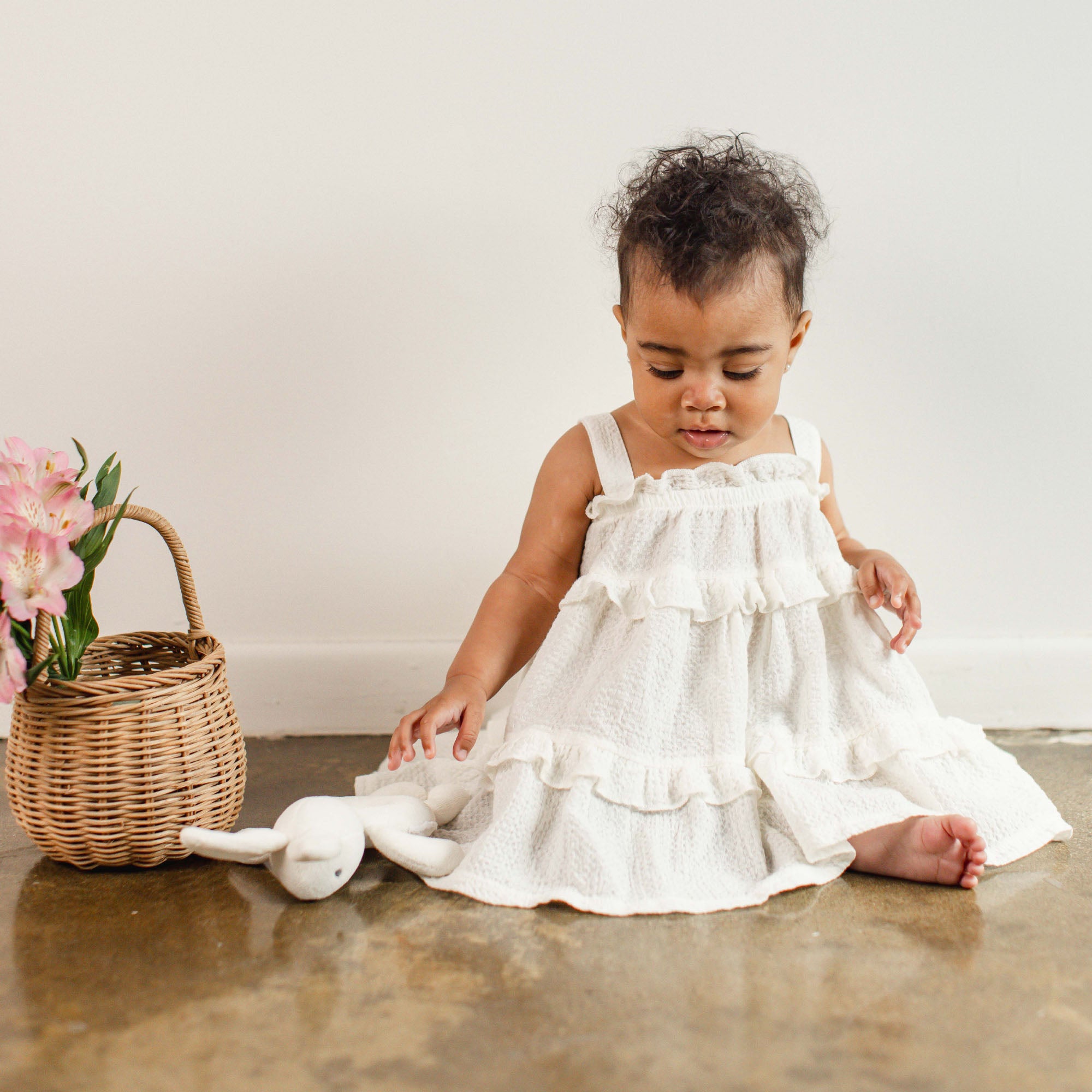 Honeycomb Muslin Dress Burt's Bees Baby Honeycomb Muslin Dress Burt's Bees Baby