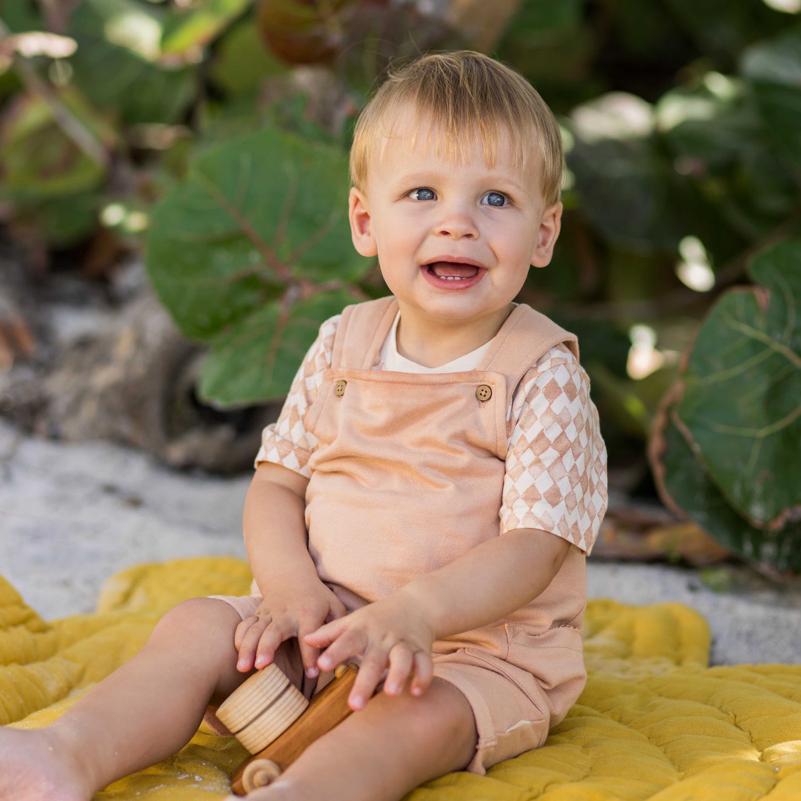 Product Image 1 of Diamond Tile Baby Boy Romper & Bodysuit Set