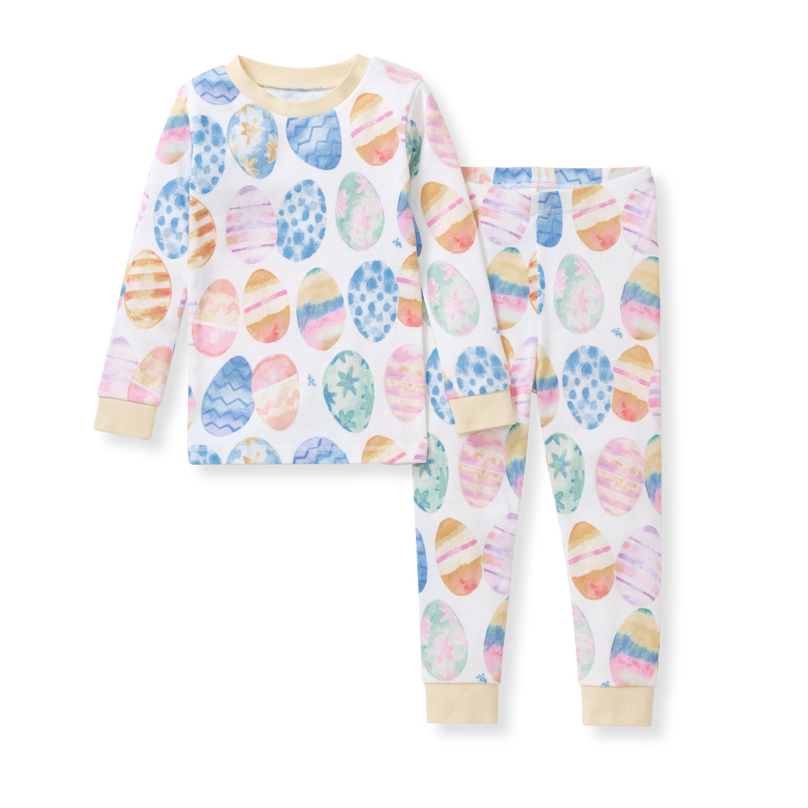 Easter Eggs Organic Cotton Two-Piece Pajamas