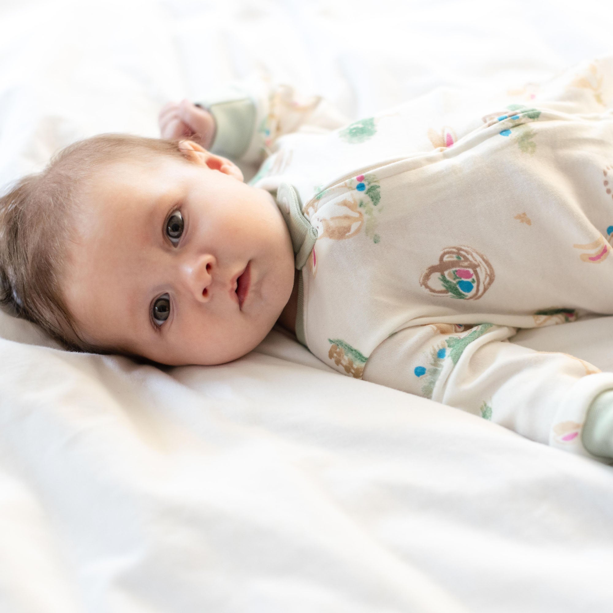 Kids Bunny Egg Hunt Organic Cotton 2 Piece Pajama Set – Burt's