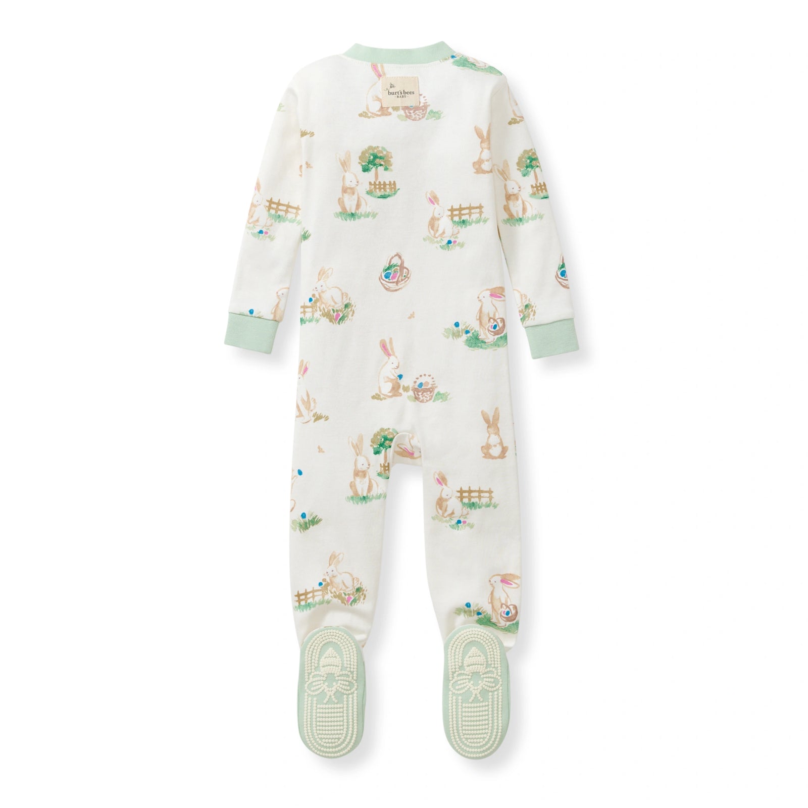 Bunny Egg Hunt Organic Cotton Sleeper Back
