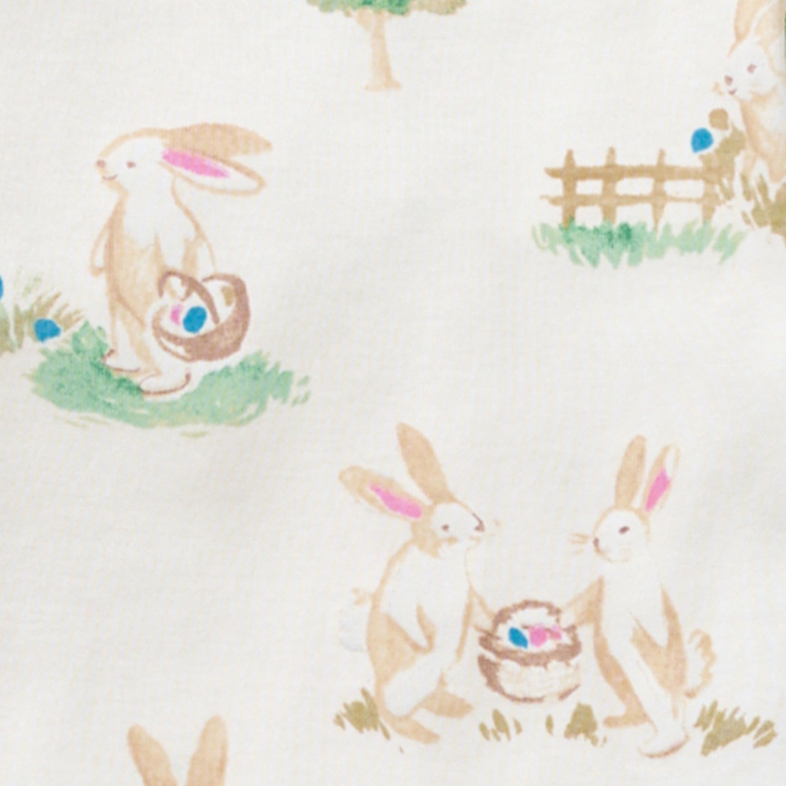 Bunny Egg Hunt Organic Cotton Pajamas Swatch