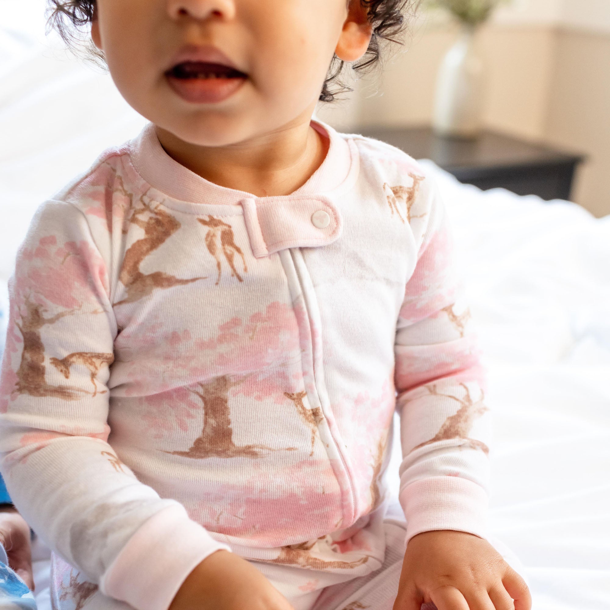 Cherry Blossom Tree Organic Cotton Sleeper – Burt's Bees Baby