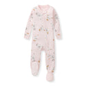 Karate Creatures Organic Cotton Sleeper - Chalky Pink