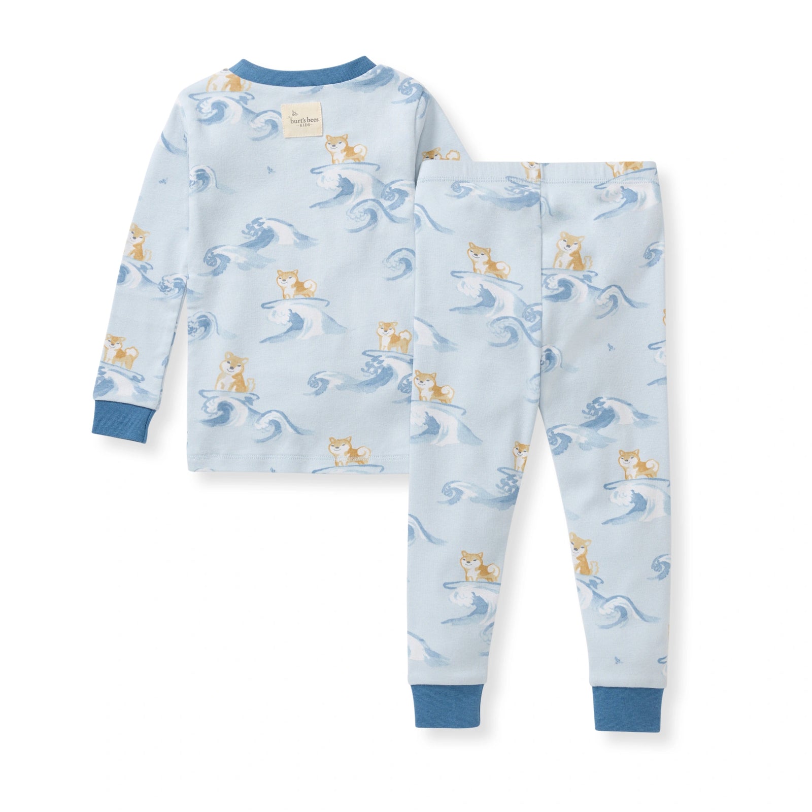 Surfer Pups Organic Cotton Two-Piece Pajamas Back