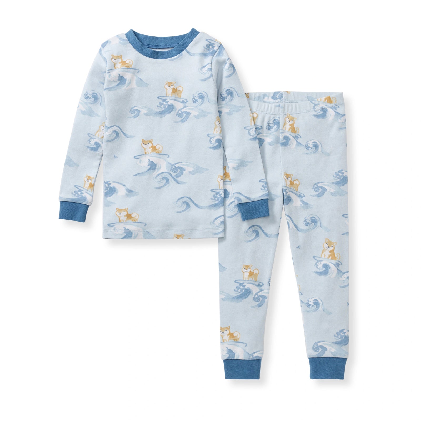 Surfer Pups Organic Cotton Two-Piece Pajamas