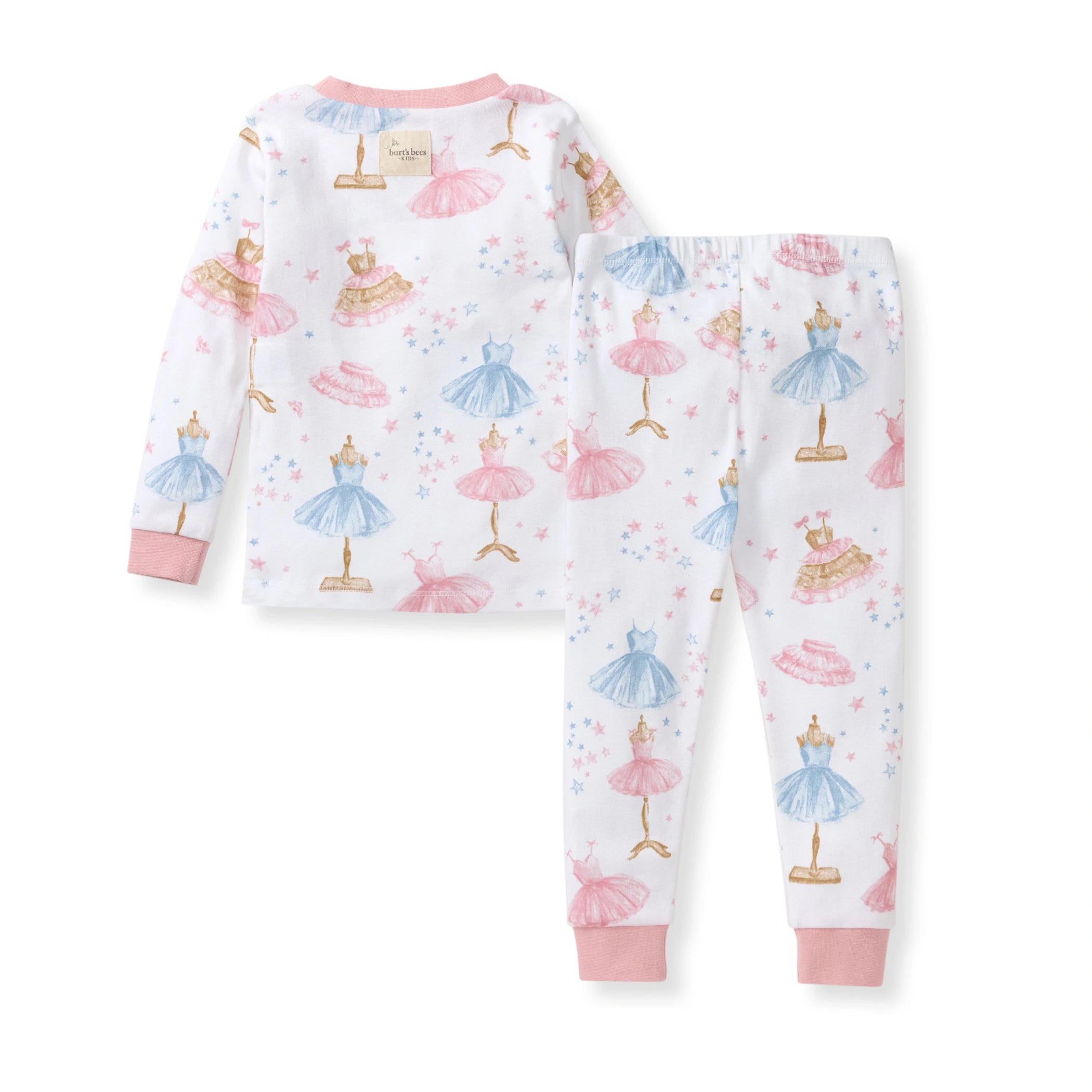Let's Play Dress Up Organic Cotton Two-Piece Pajamas in size 12Y from Burts Bees Baby