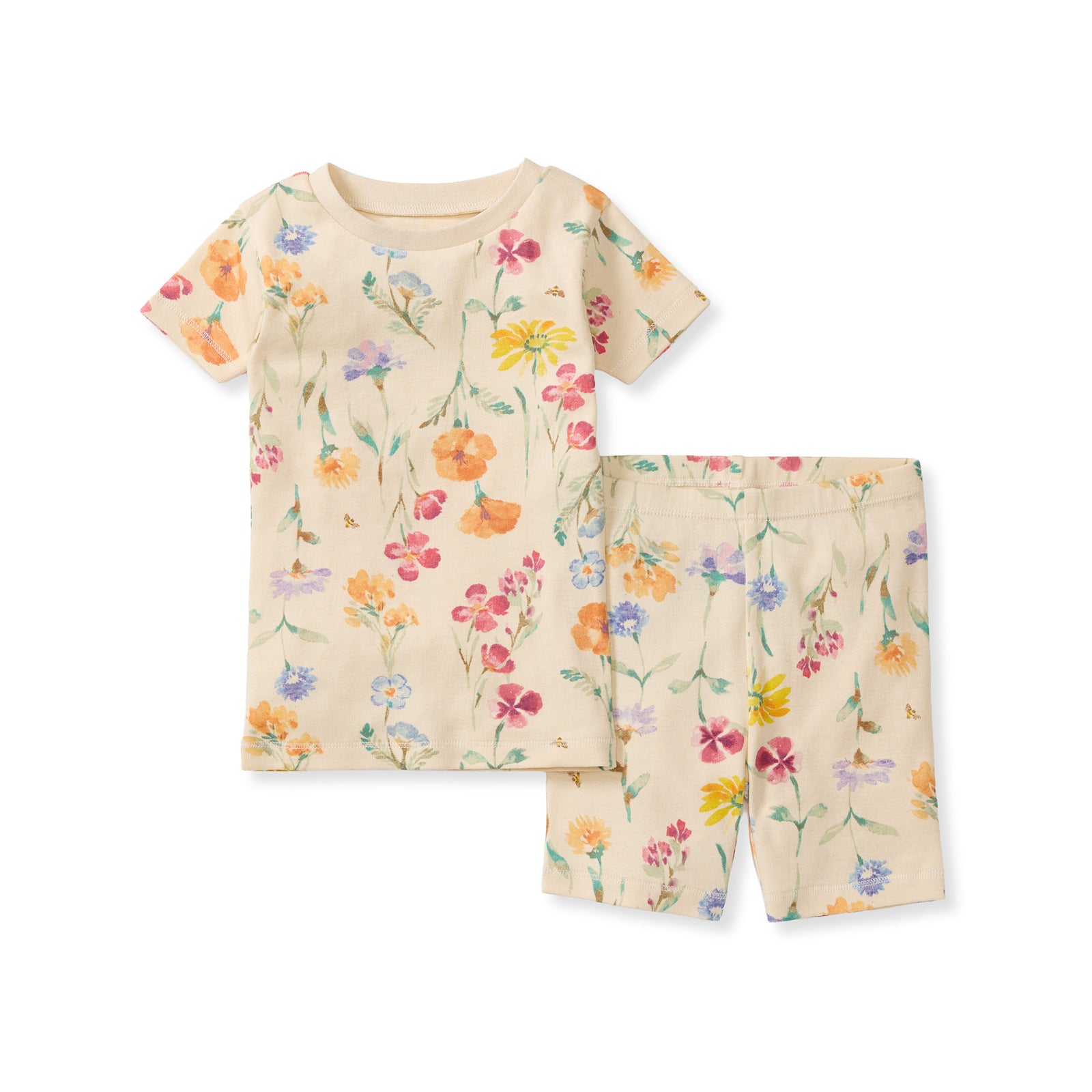 Wildflowers Organic Cotton Two-Piece Pajamas