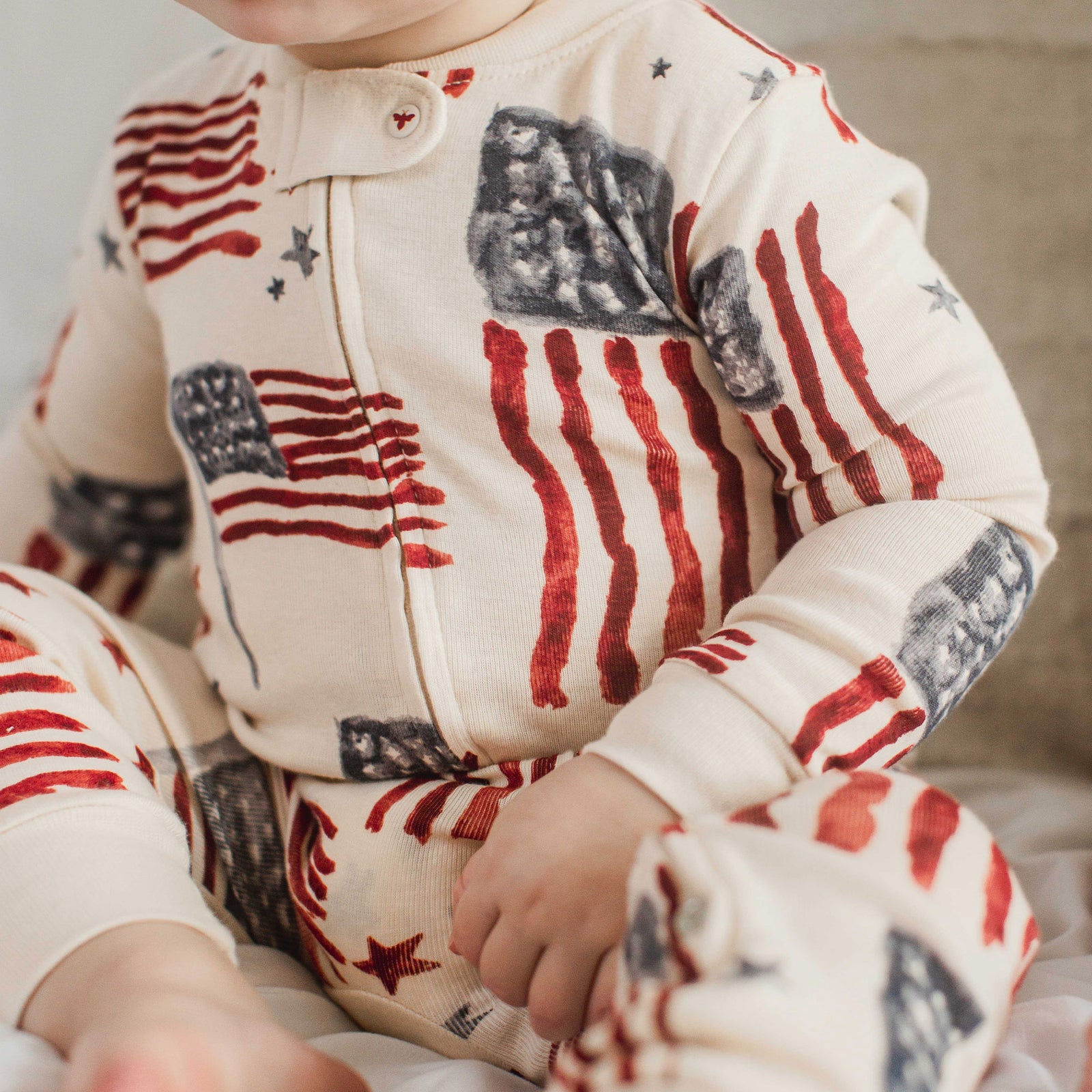 Product Image 1 of American Flag Organic Cotton Sleeper