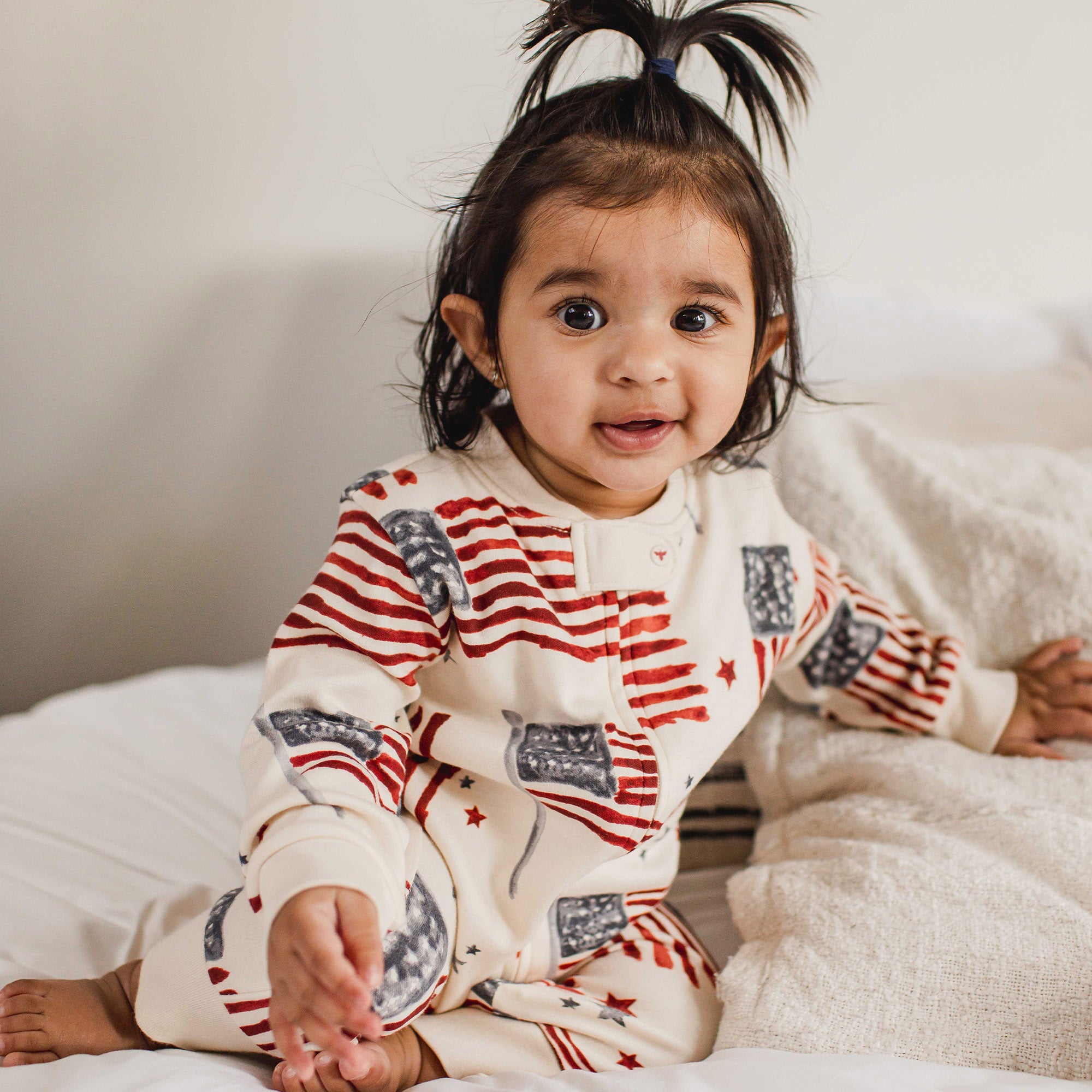 American Flag Organic Cotton Sleeper – Burt's Bees Baby