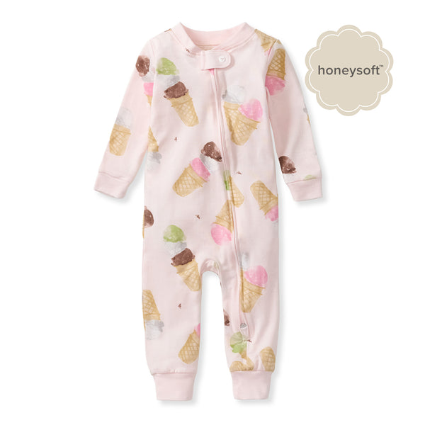 Ice Cream Cone Honeysoft™ Lyocell Baby Sleeper | Burt's Bees Baby