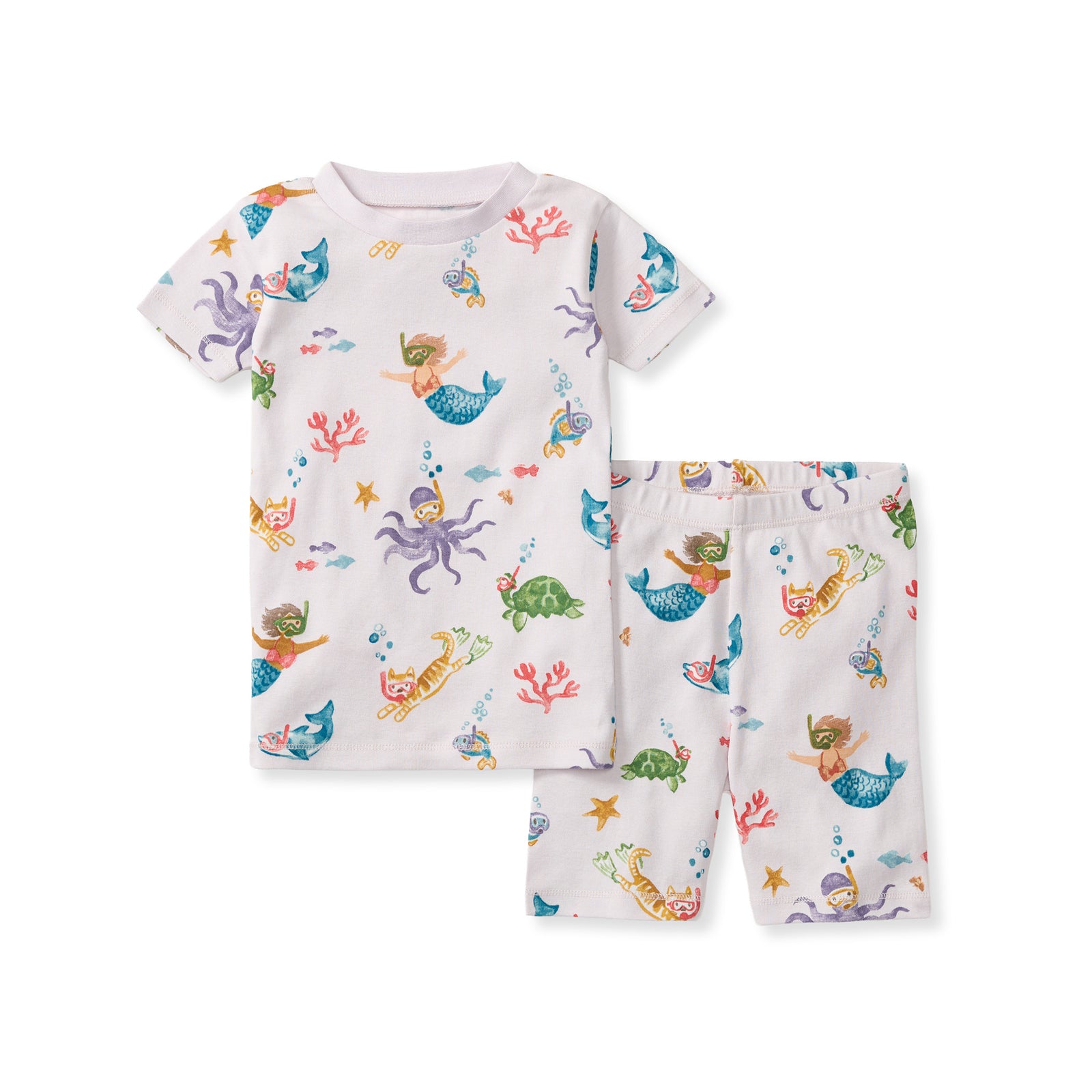 Snorkeling Friends Organic Cotton Two-Piece Pajamas