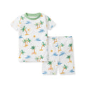 Beachy Palms Organic Cotton Two-Piece Pajamas