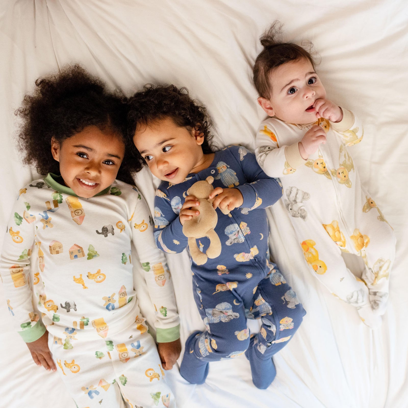 Product Image of Goodnight Bear, Cuddly Cuties, and Block Village Pajamas 