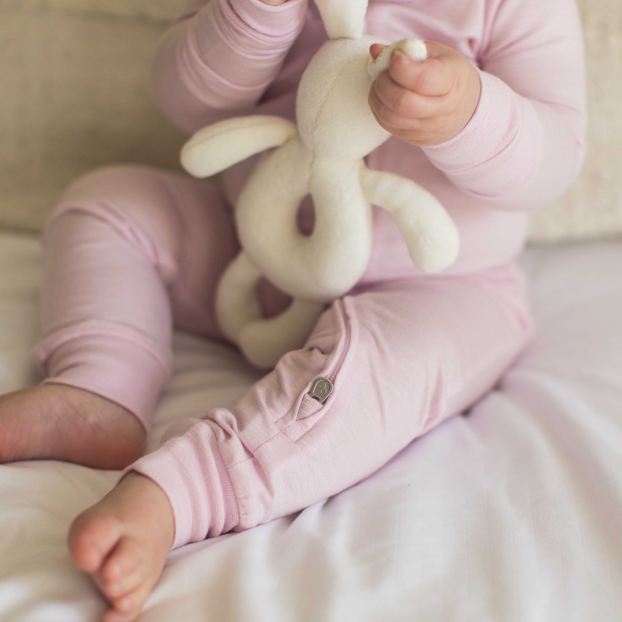 Light Lilac Honeysoft™ Lyocell Baby Sleeper | Burt's Bees Baby