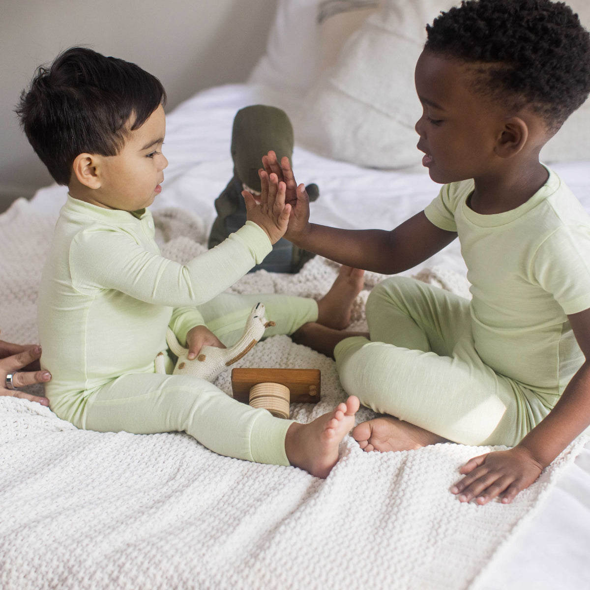 Honeysoft™ Lyocell Footless Baby Sleeper - Sea Green - View 2