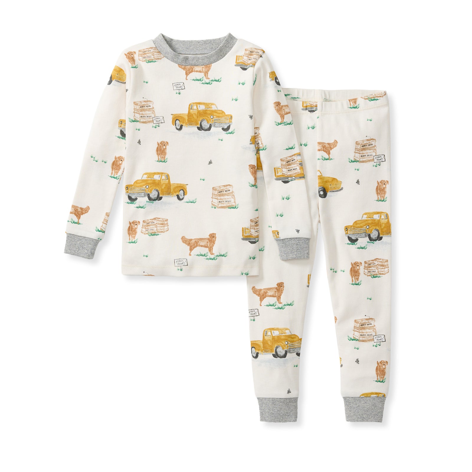 Burt's Truck Organic Cotton Two-Piece Pajamas