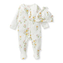 Tulip Fields Baby Girl Jumpsuit & Hat Set