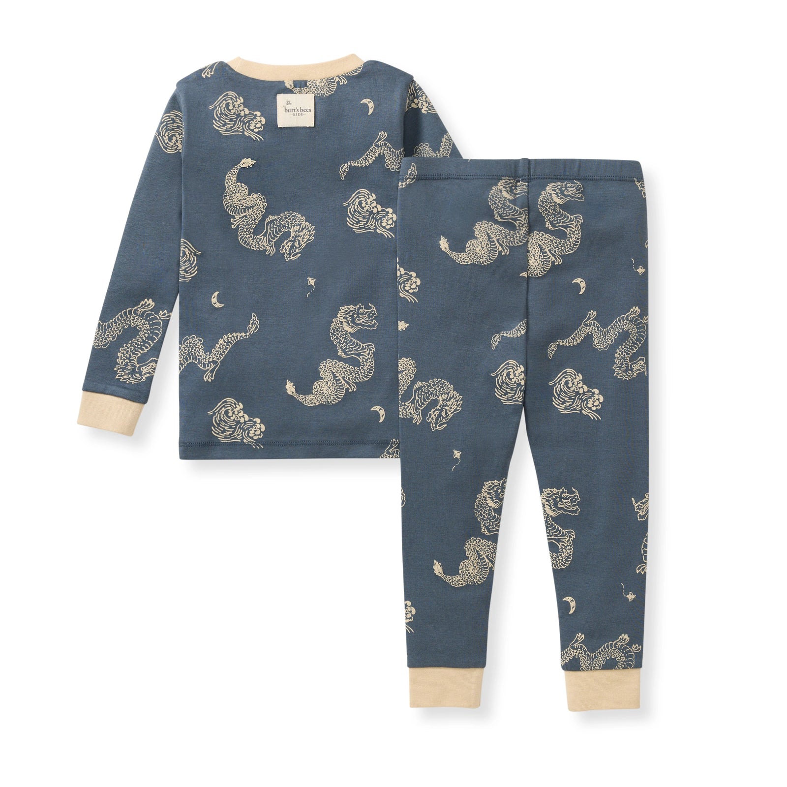 Sea Dragons Organic Cotton Two-Piece Pajamas Back