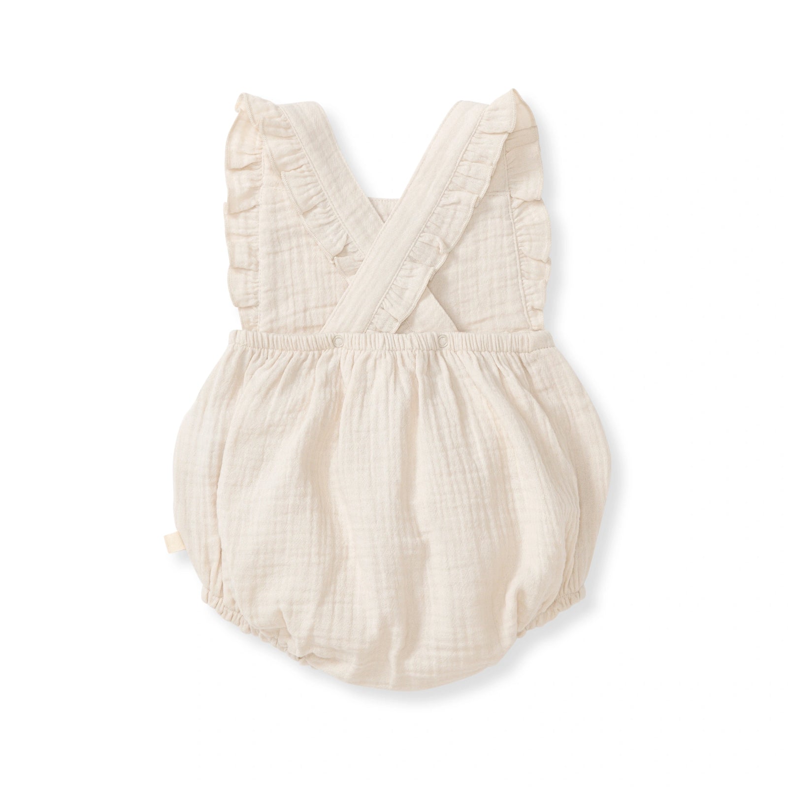 Crinkle Muslin Bubble Romper Back