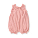 Chunky Slub Pink Baby Girl Romper