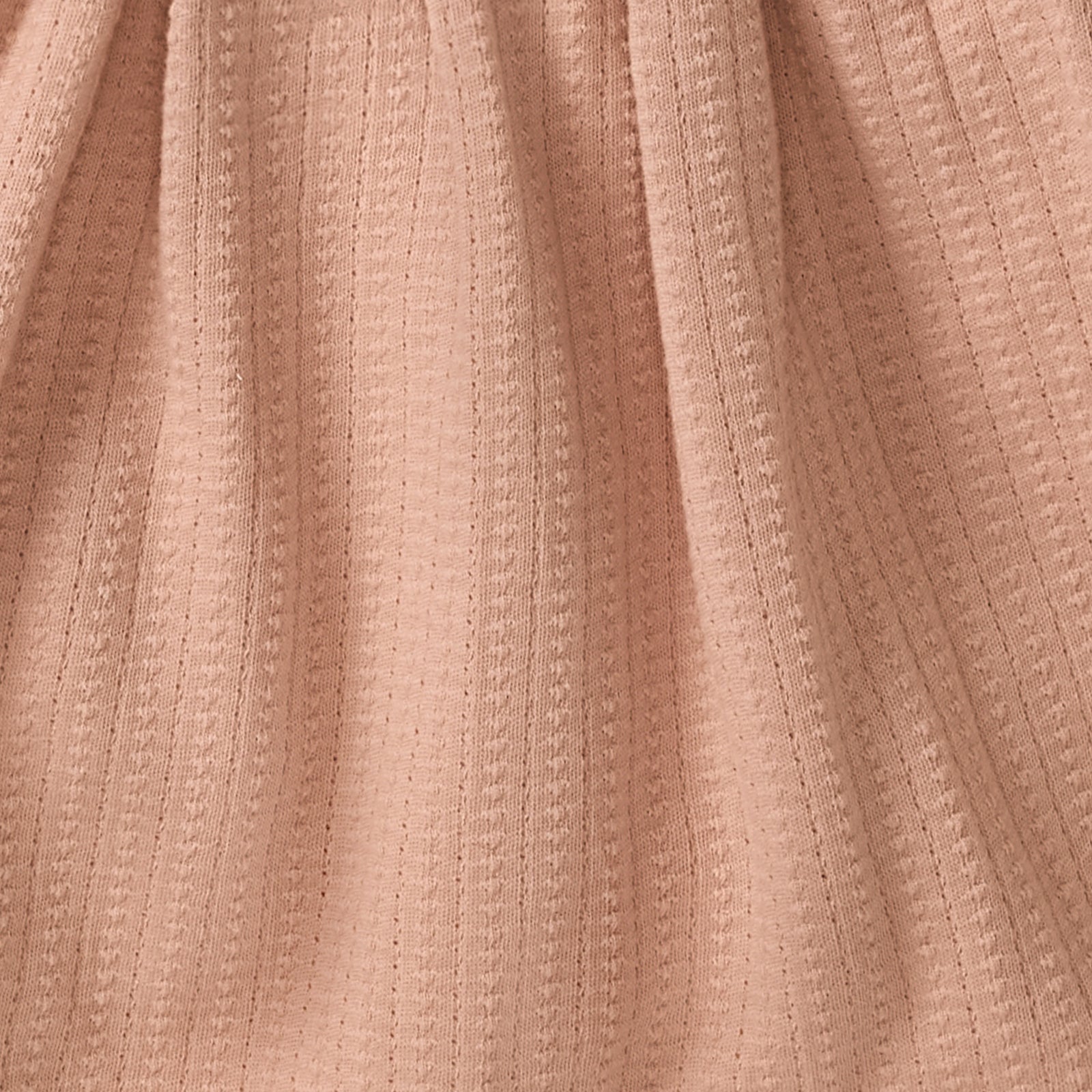 Dotted Rib Pink Dress & Shirt Set