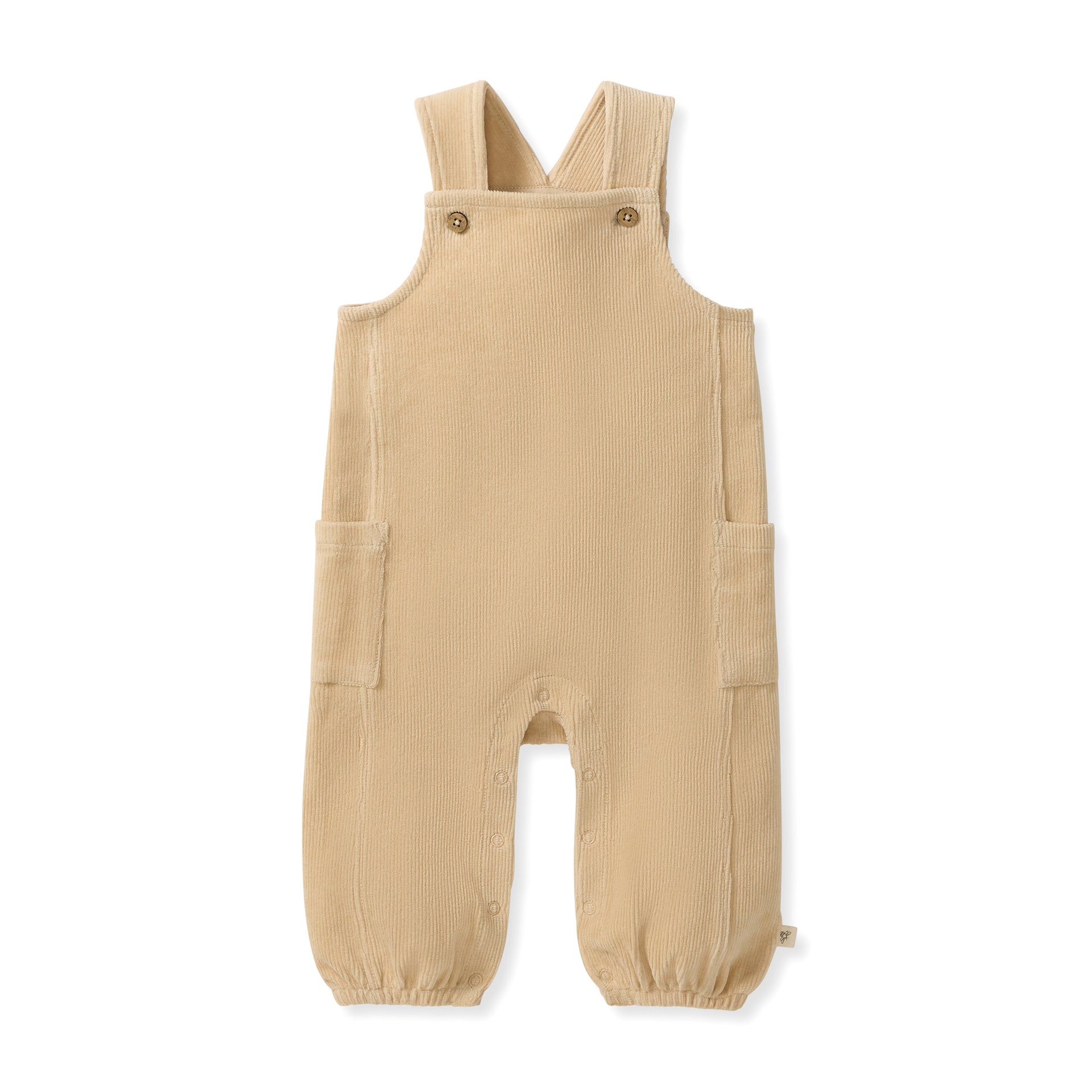 Organic Baby Boy Knit Corduroy Jumpsuit - NB