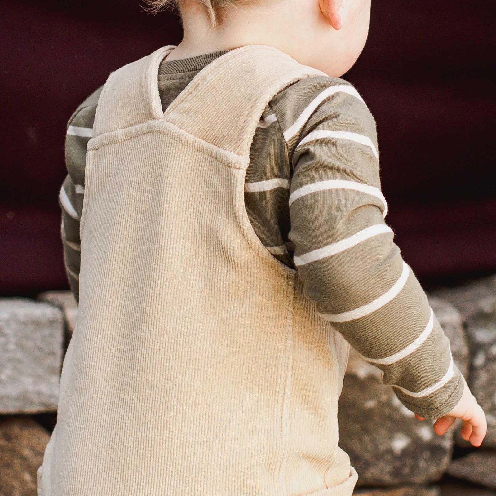 Product Image 1 of Organic Baby Boy Knit Corduroy Jumpsuit