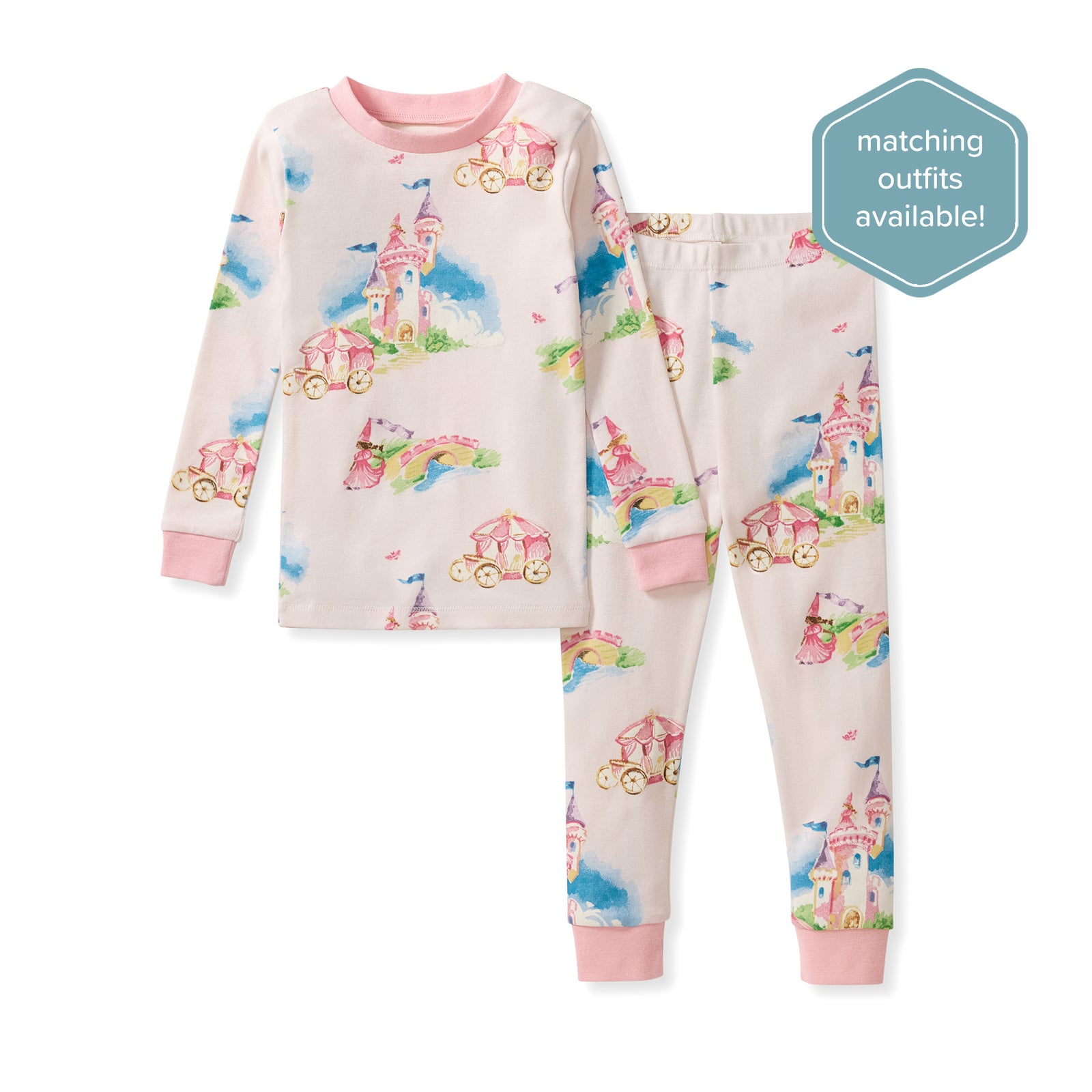 Pretty Princess Organic Cotton Two-Piece Pajamas