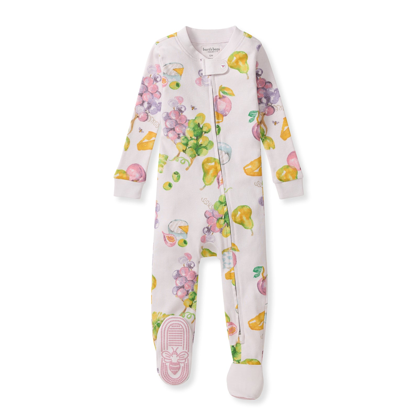 Grazing Grapes Organic Cotton Sleeper Footed