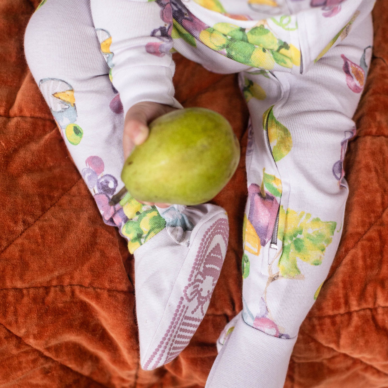 Product Image 1 of Grazing Grapes Organic Cotton Sleeper Footed