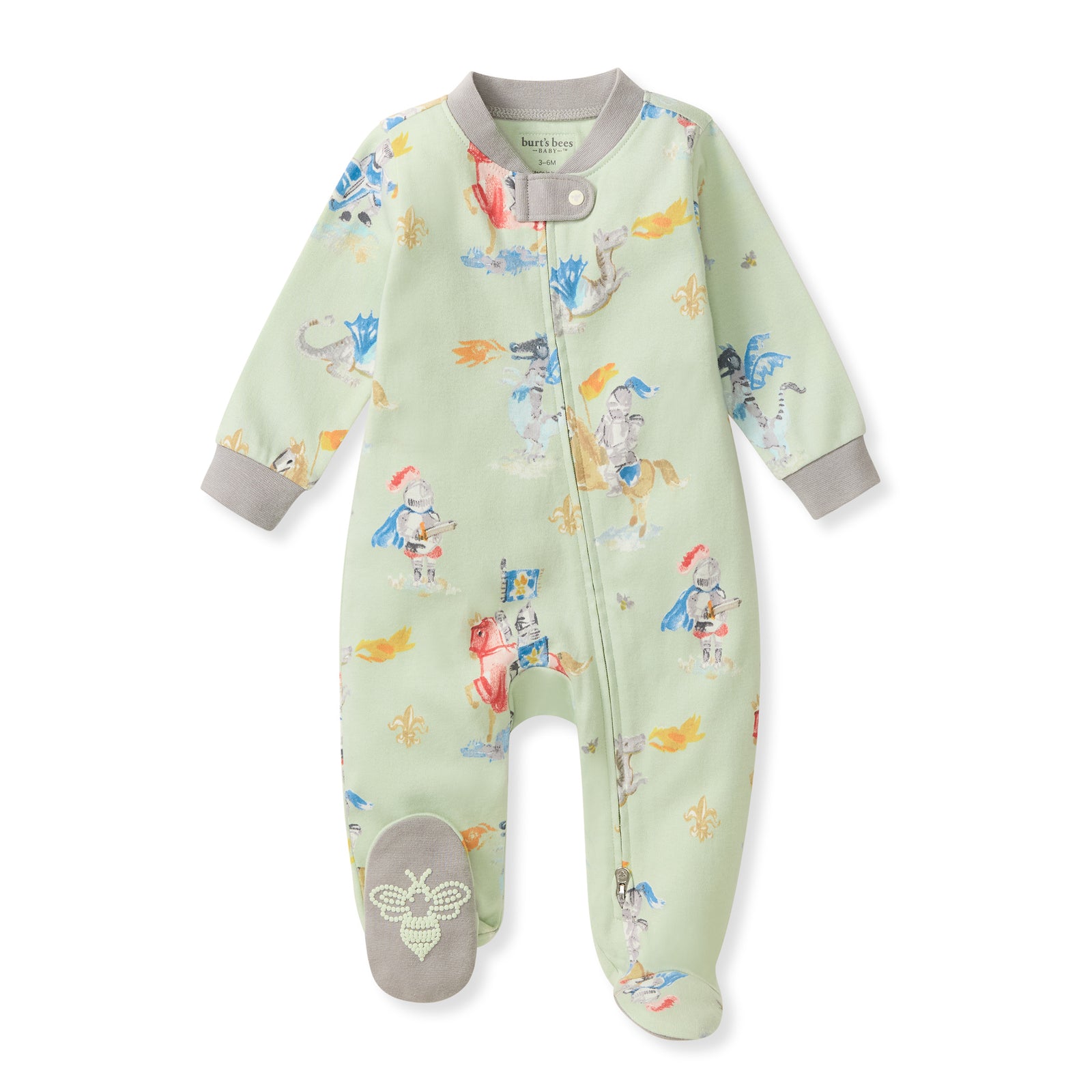 Knight & Dragons Organic Cotton Sleep & Play Footed