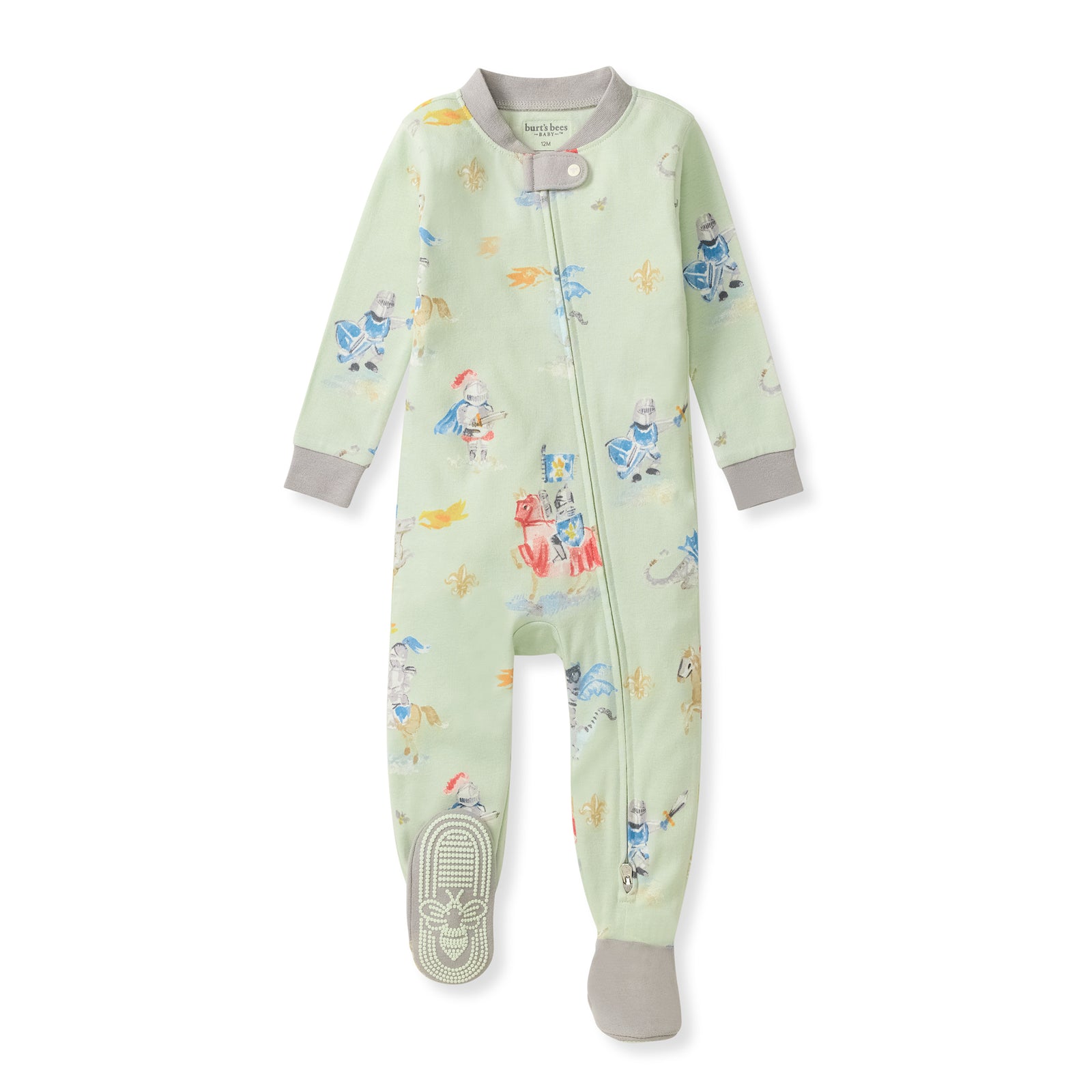 Knight & Dragons Organic Cotton Sleeper Footed
