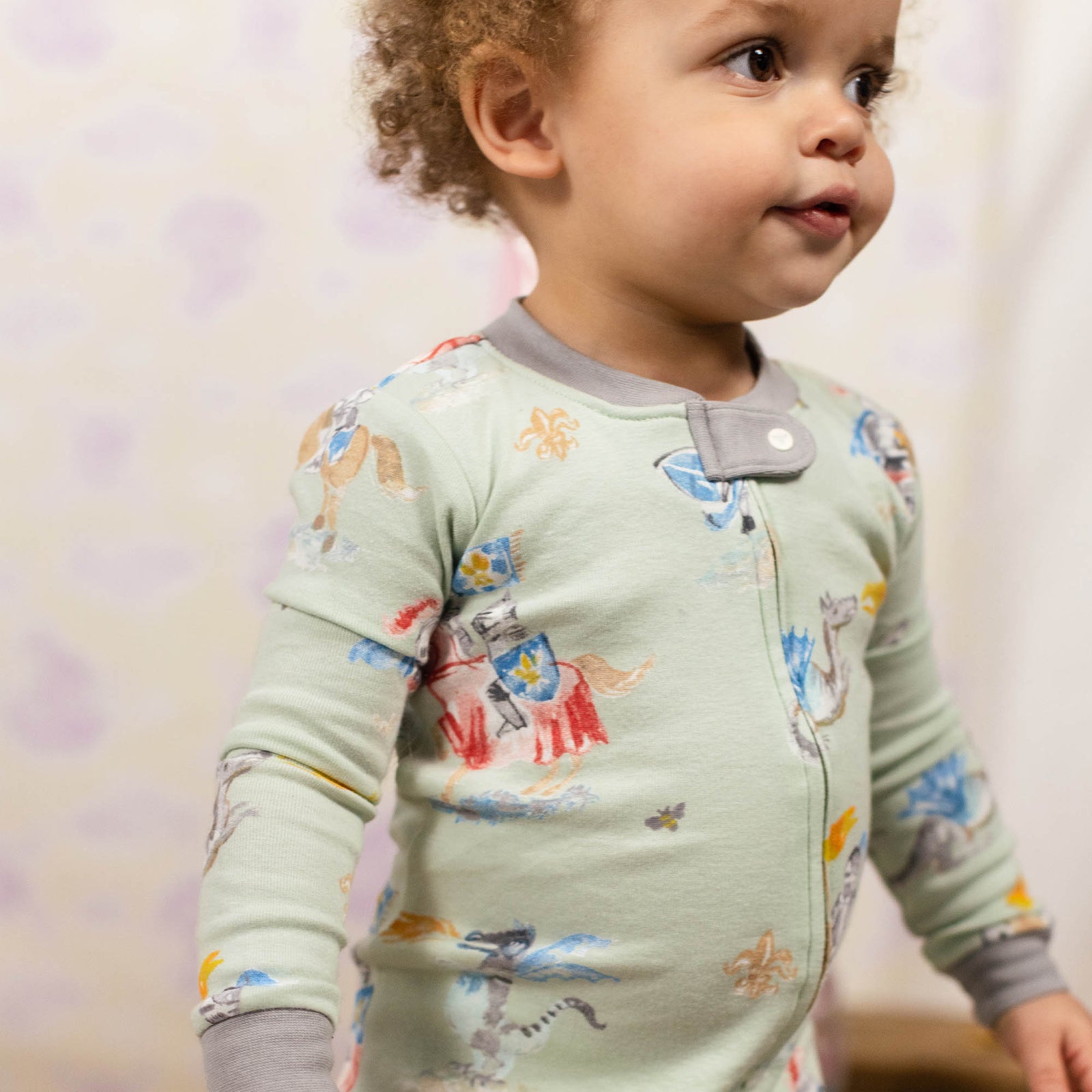 Product Image 1 of Knight & Dragons Organic Cotton Sleeper Footed
