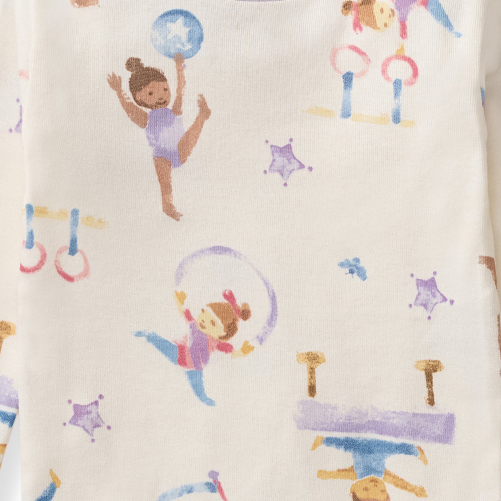 Little Gymnasts Organic Cotton Two-Piece Pajamas Swatch