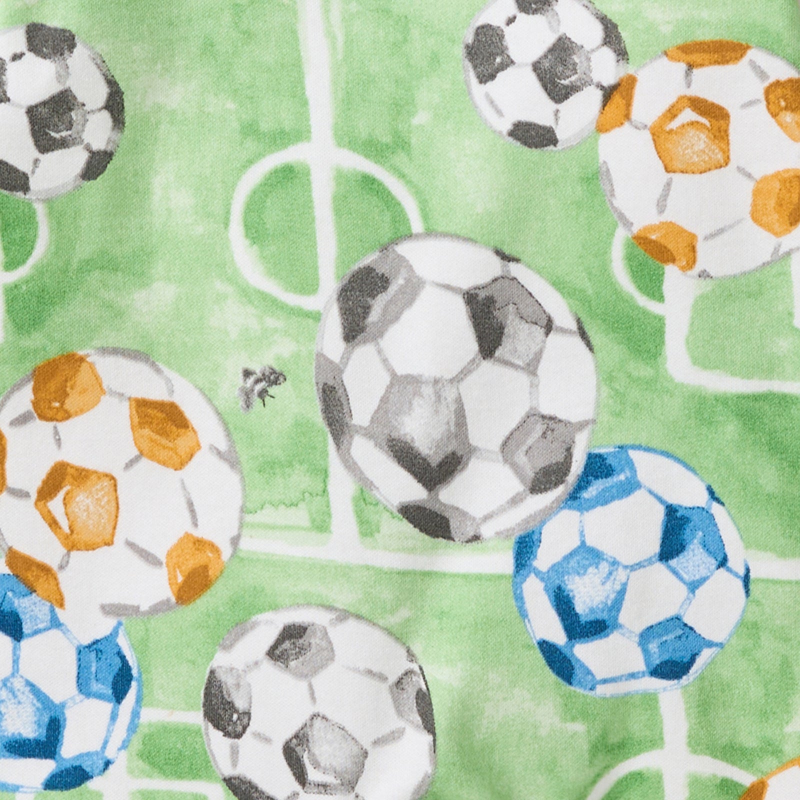 Soccer Field Organic Cotton Two-Piece Pajamas