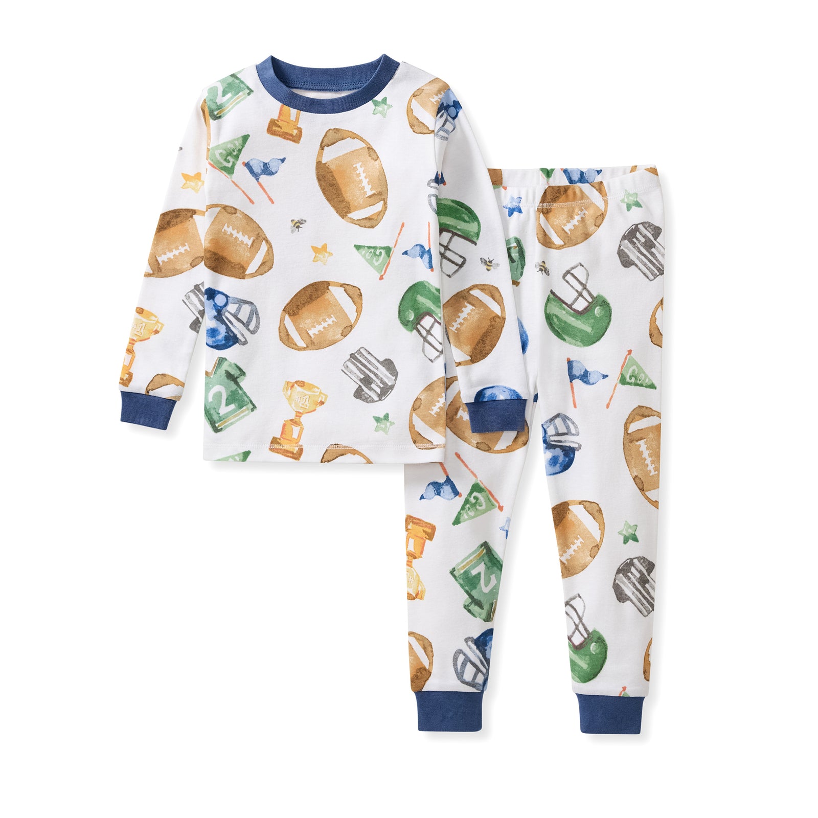 Field Goal Organic Cotton Two-Piece Pajamas